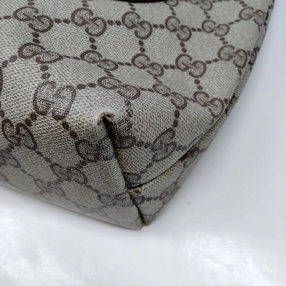 Vintage Gucci Tote Bag Sherry Line Brown PVC 4521606 - Picture 6 of 8